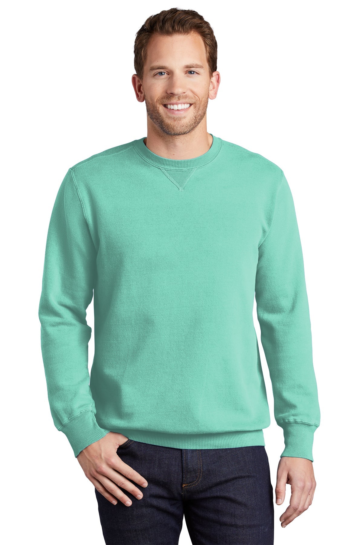 PC098 Port & Company® Beach Wash® Garment-Dyed Crewneck Sweatshirt - S-4XL