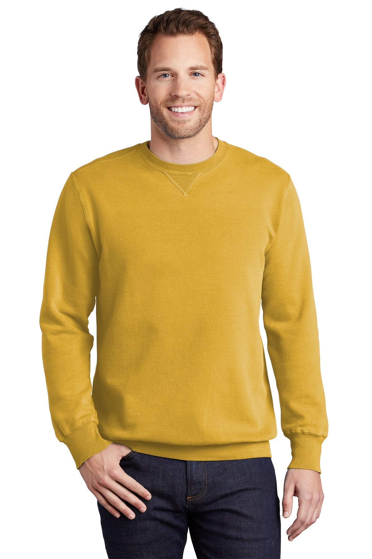 PC098 Port & Company® Beach Wash® Garment-Dyed Crewneck Sweatshirt - S-4XL
