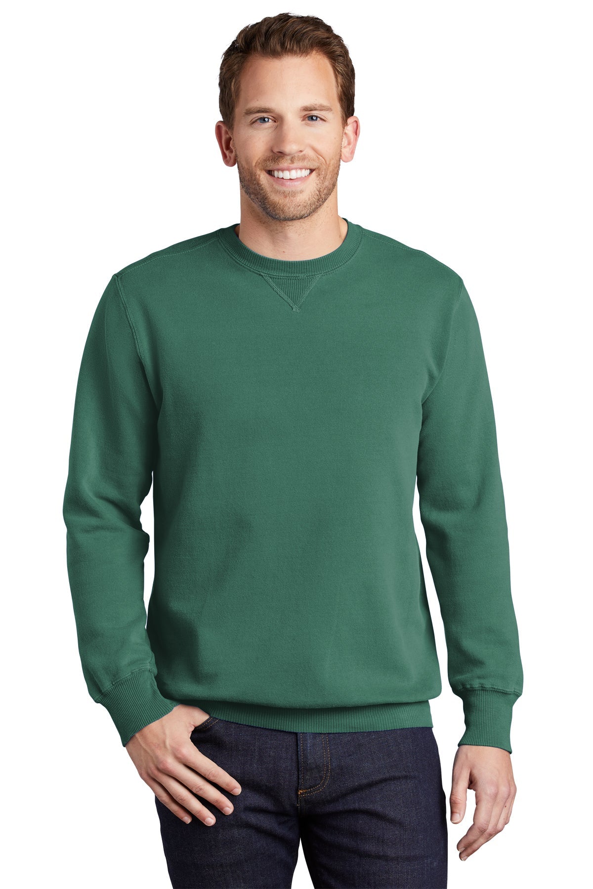 PC098 Port & Company® Beach Wash® Garment-Dyed Crewneck Sweatshirt - S-4XL