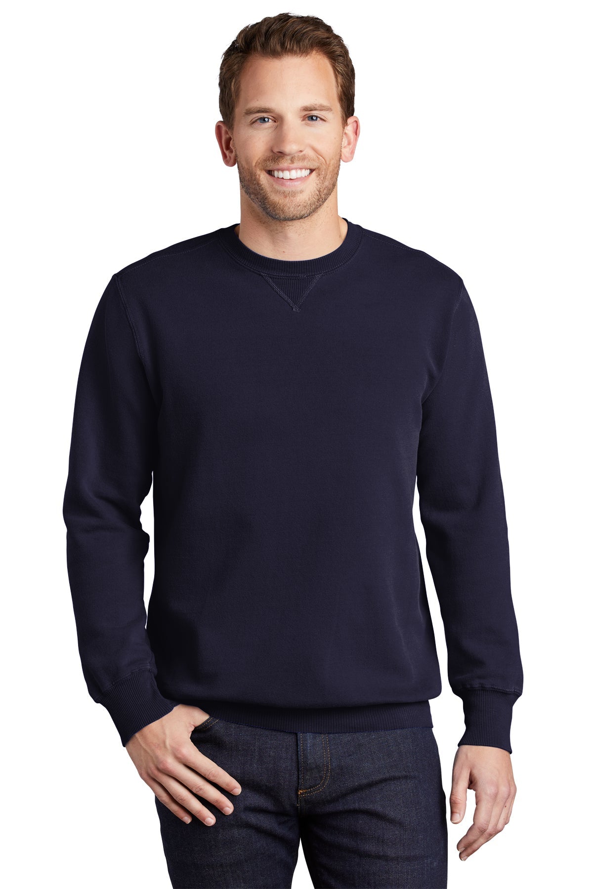 PC098 Port & Company® Beach Wash® Garment-Dyed Crewneck Sweatshirt - S-4XL