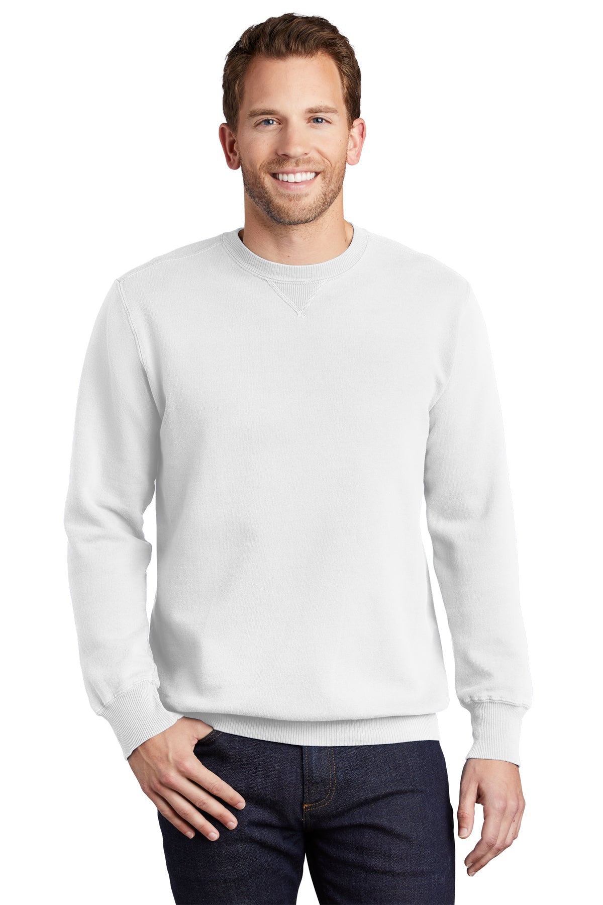 PC098 Port & Company® Beach Wash® Garment-Dyed Crewneck Sweatshirt - S-4XL