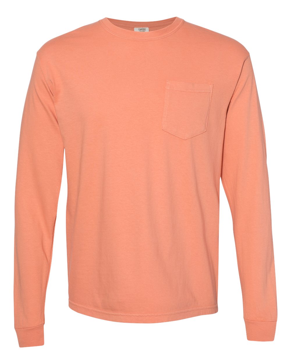 Comfort Colors - Garment-Dyed Heavyweight Long Sleeve Pocket T-Shirt - 4410. S-3XL