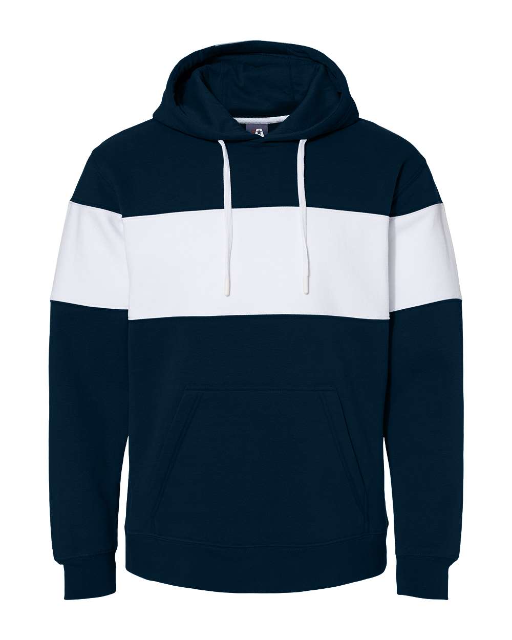 J. America - Varsity Fleece Colorblocked Hooded Sweatshirt - 8644