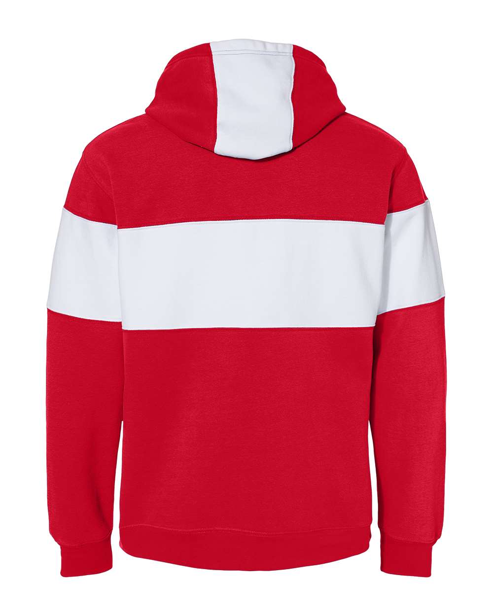 J. America - Varsity Fleece Colorblocked Hooded Sweatshirt - 8644