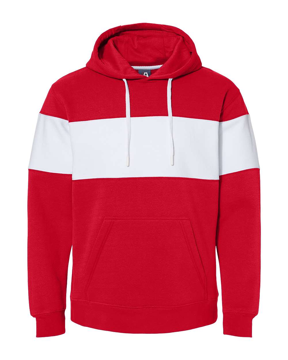 J. America - Varsity Fleece Colorblocked Hooded Sweatshirt - 8644