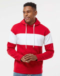 J. America - Varsity Fleece Colorblocked Hooded Sweatshirt - 8644