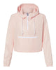 Independent Trading Co. - Women's Lightweight Quarter-Zip Pullover Crop Windbreaker - EXP64CRP