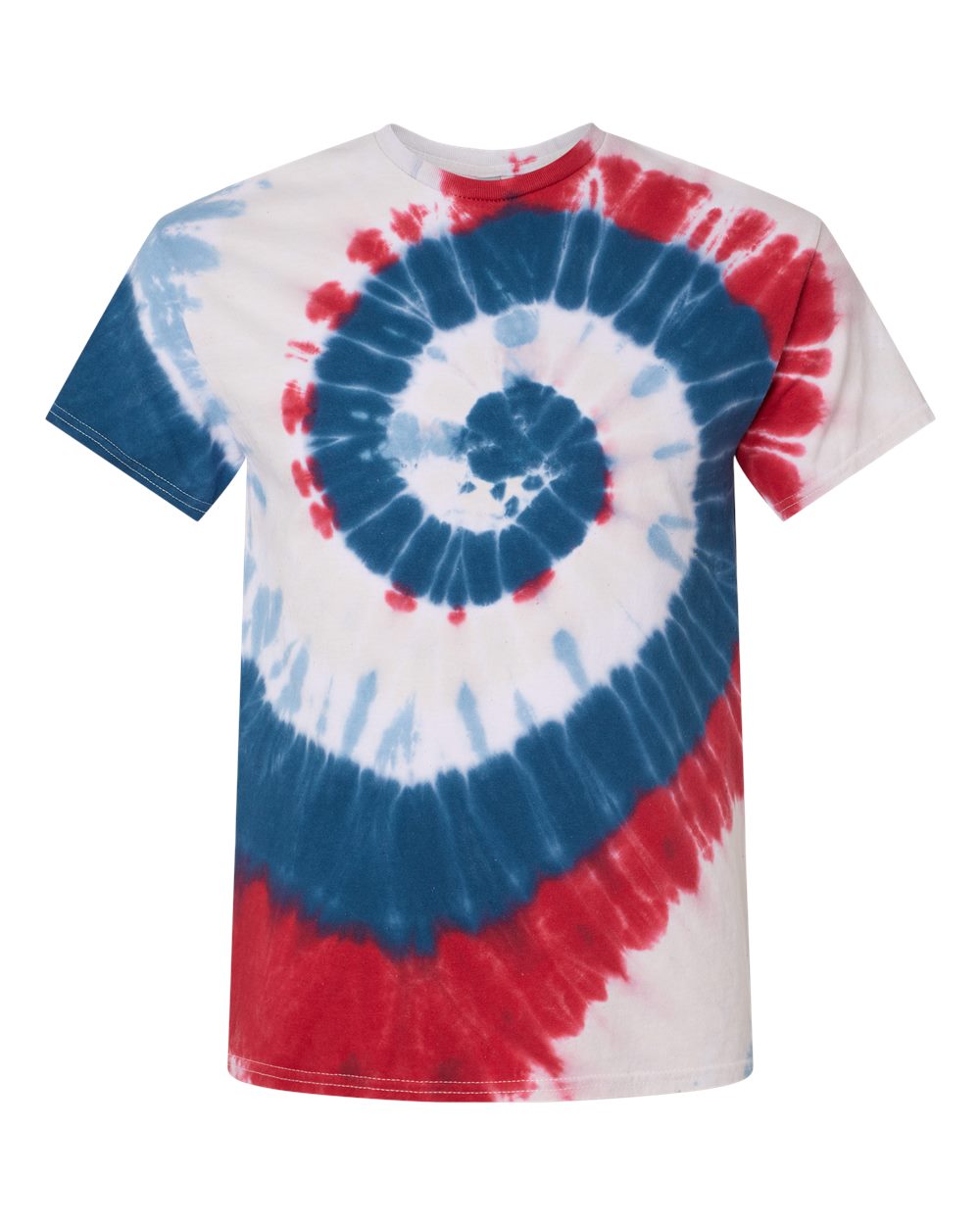 Dyenomite - Multi-Color Spiral Tie-Dyed T-Shirt - 200MS. S-3XL