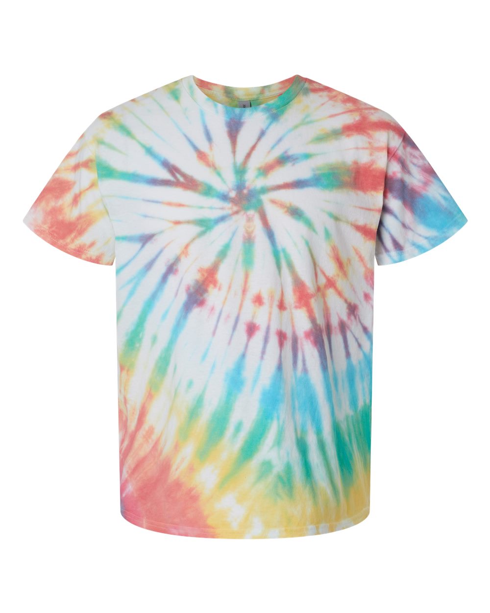 Dyenomite - Multi-Color Spiral Tie-Dyed T-Shirt - 200MS. S-3XL