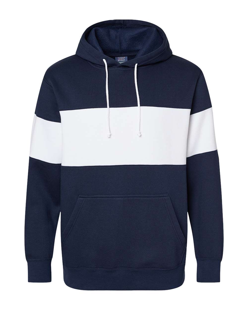 MV Sport - Classic Fleece Colorblocked Hooded Sweatshirt - 22709