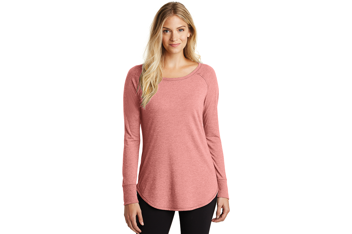 DT132L District ® Women’s Perfect Tri ® Long Sleeve Tunic Tee