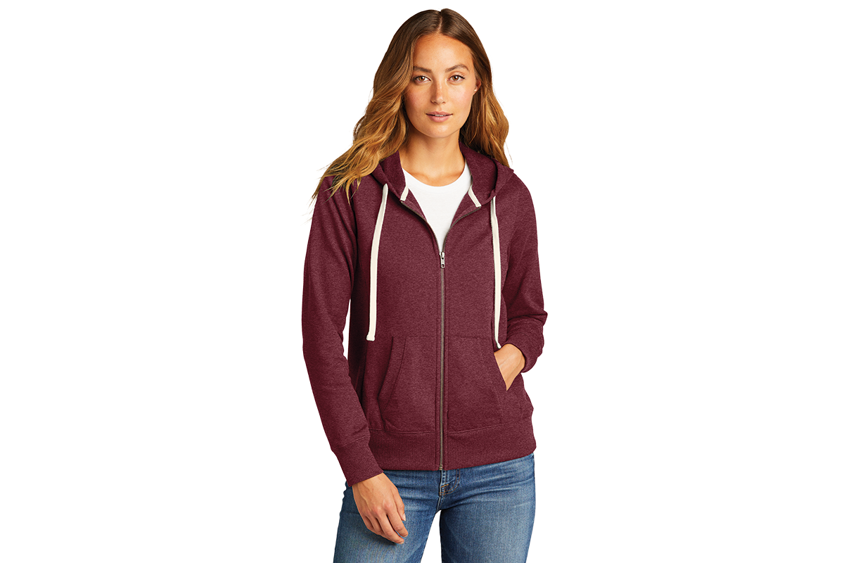 DT8103 District® Women's Re-Fleece™ Full-Zip Hoodie