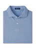 Peter Millar Men's Albatross Striped Cotton-Blend Pique Polo