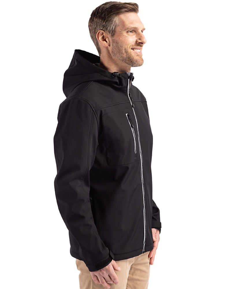 Clique Telemark Eco Stretch Softshell Full Zip Mens Hooded Jacket