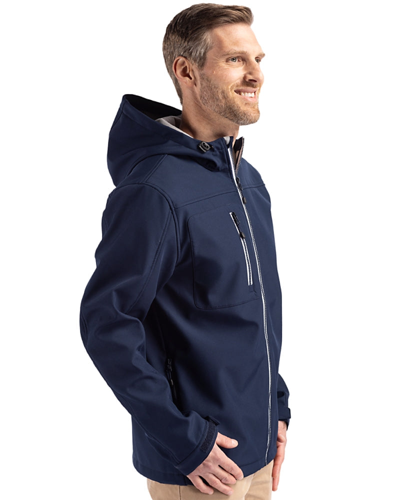Clique Telemark Eco Stretch Softshell Full Zip Mens Hooded Jacket
