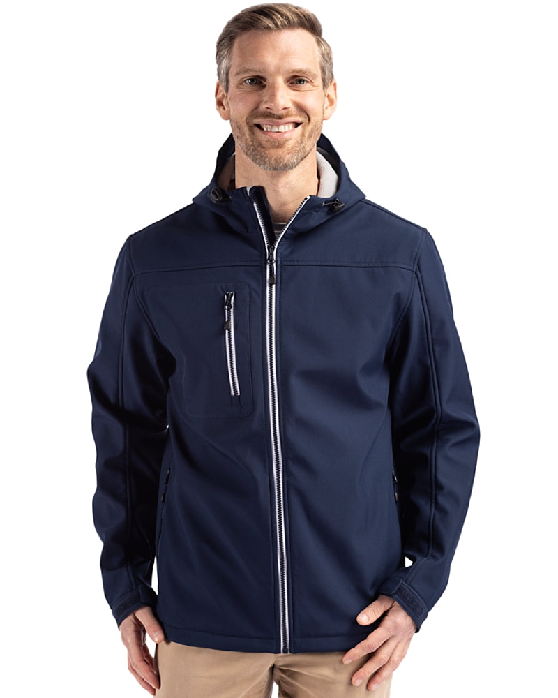 Clique Telemark Eco Stretch Softshell Full Zip Mens Hooded Jacket