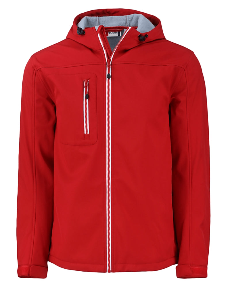 Clique Telemark Eco Stretch Softshell Full Zip Mens Hooded Jacket