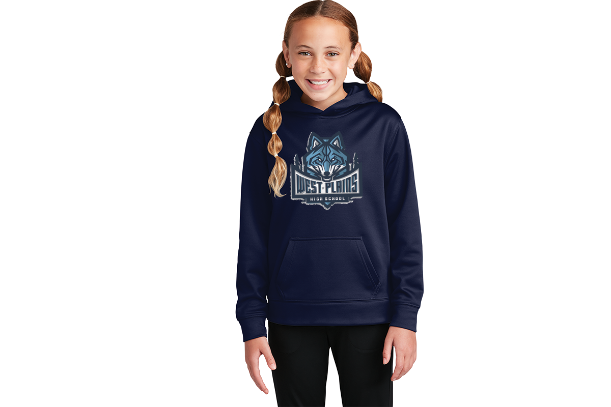 YST244 Sport-Tek® Youth Sport-Wick® Fleece Hooded Pullover