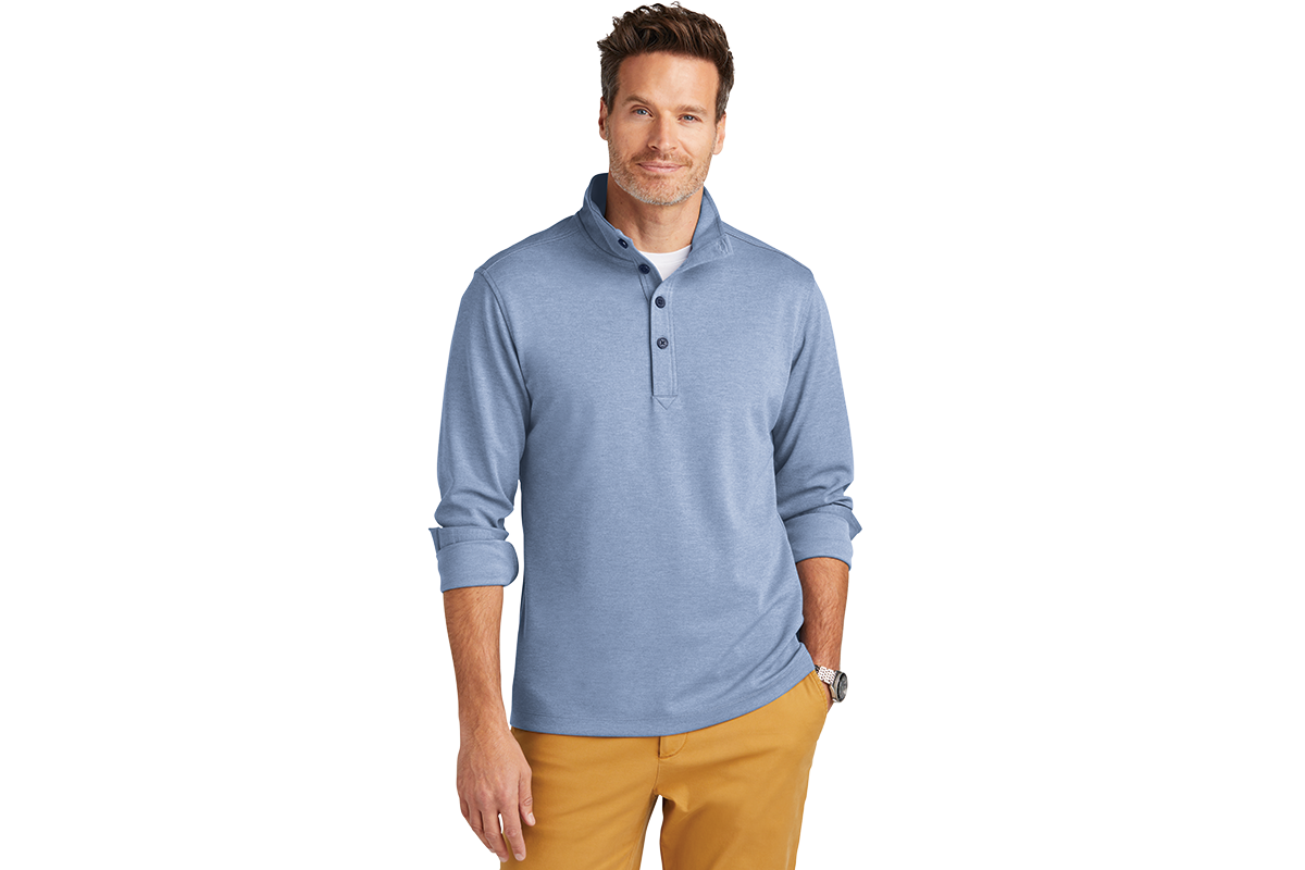 BB18202 Brooks Brothers® Mid-Layer Stretch 1/2-Button