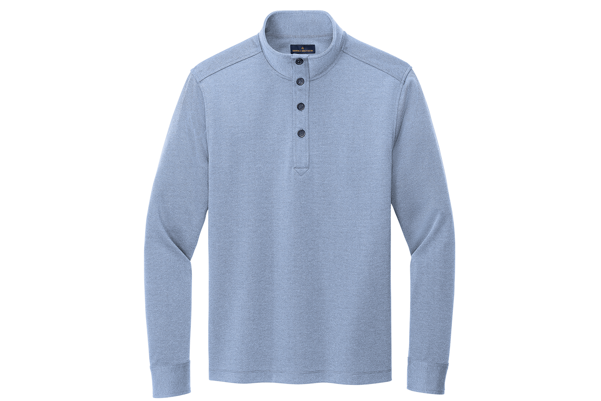 BB18202 Brooks Brothers® Mid-Layer Stretch 1/2-Button