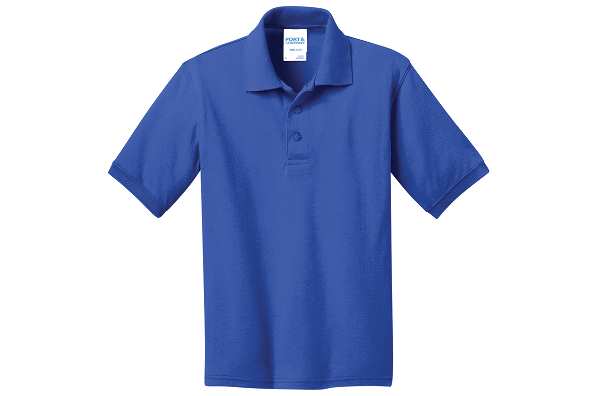 KP55Y Port & Company® Youth Core Blend Jersey Knit Polo