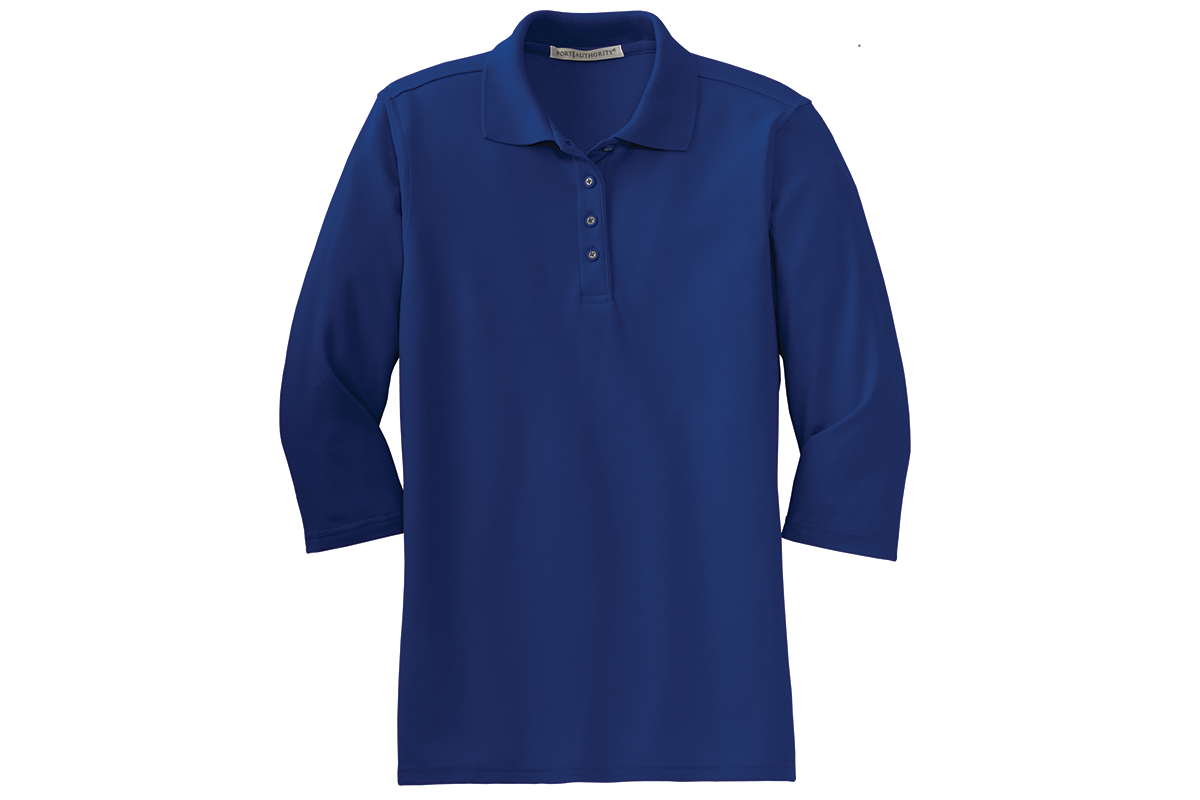 L562 Port Authority® Ladies Silk Touch™ 3/4-Sleeve Polo