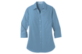 LW102 Port Authority® Ladies 3/4-Sleeve Carefree Poplin Shirt
