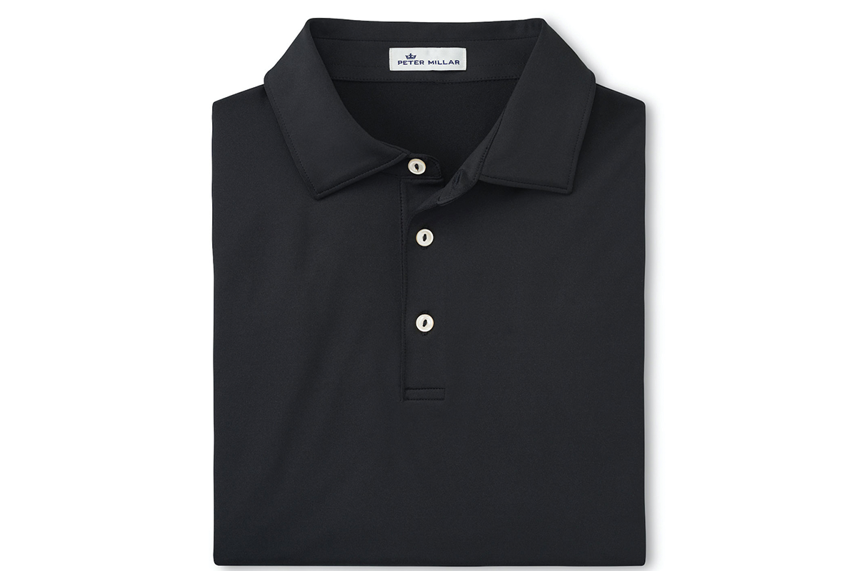 ME0EK01S Peter Millar Men's Solid Performance Polo - Self Collar