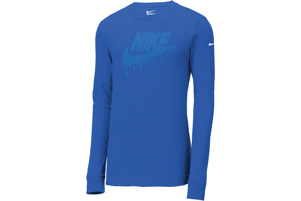 NKBQ5230 Nike Dri-FIT Cotton/Poly Long Sleeve Tee