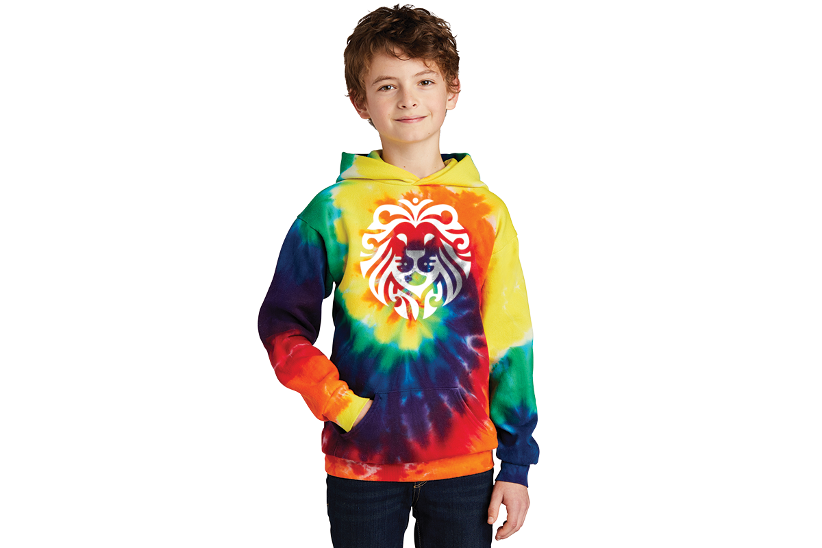 PC146Y Port & Company® Youth Tie-Dye Pullover Hooded Sweatshirt