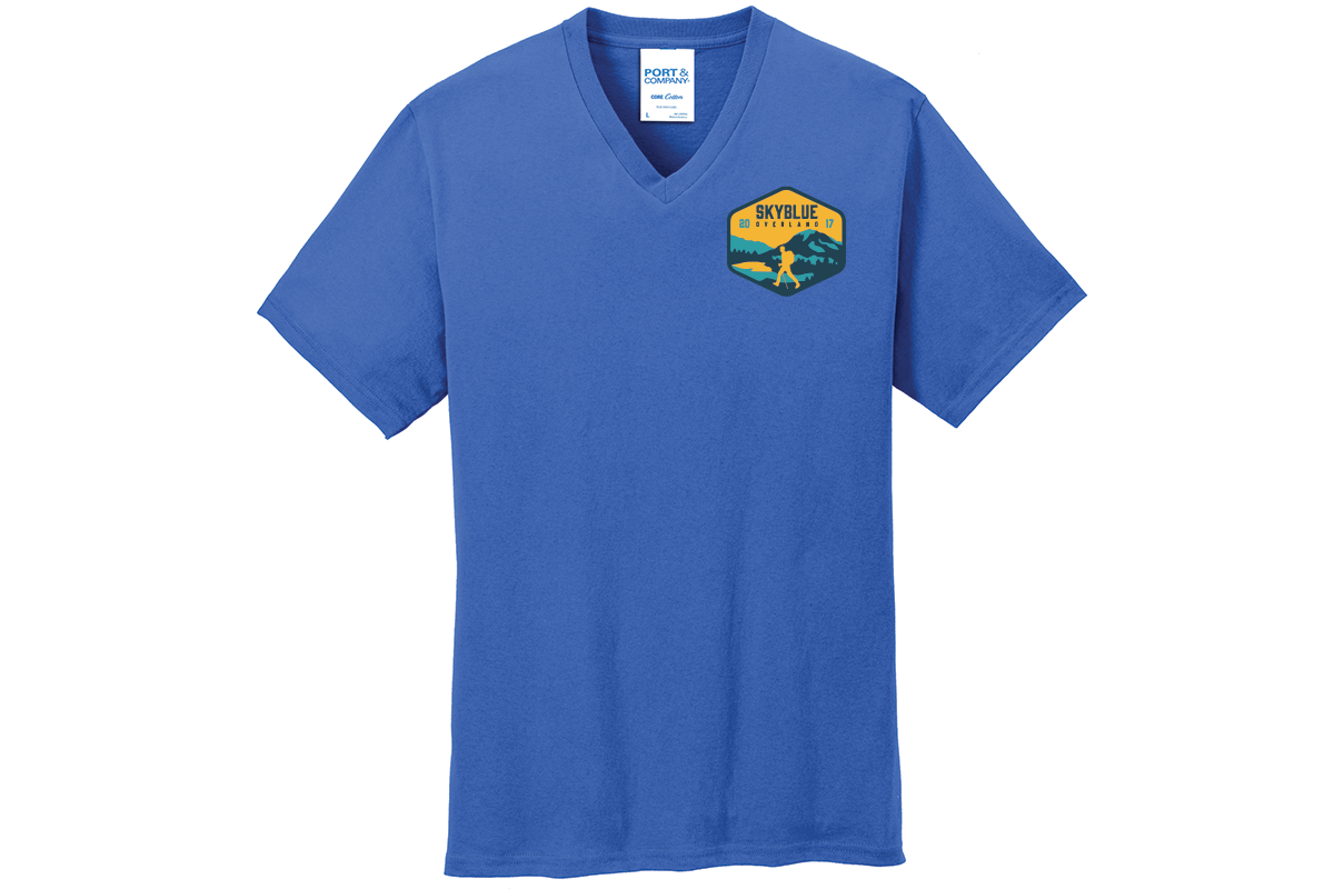 PC54V Port & Company® Core Cotton V-Neck Tee. S-4XL