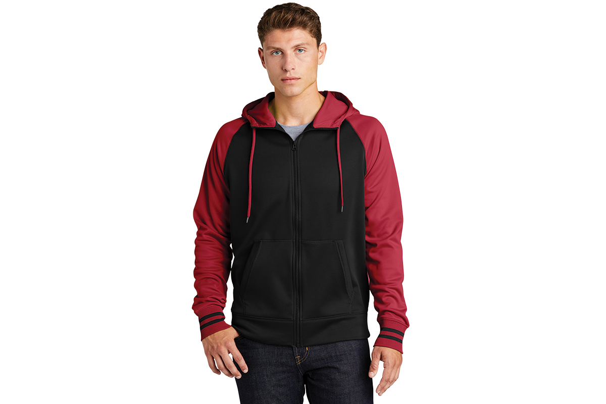 ST236 Sport-Tek® Sport-Wick® Varsity Fleece Full-Zip Hooded Jacket