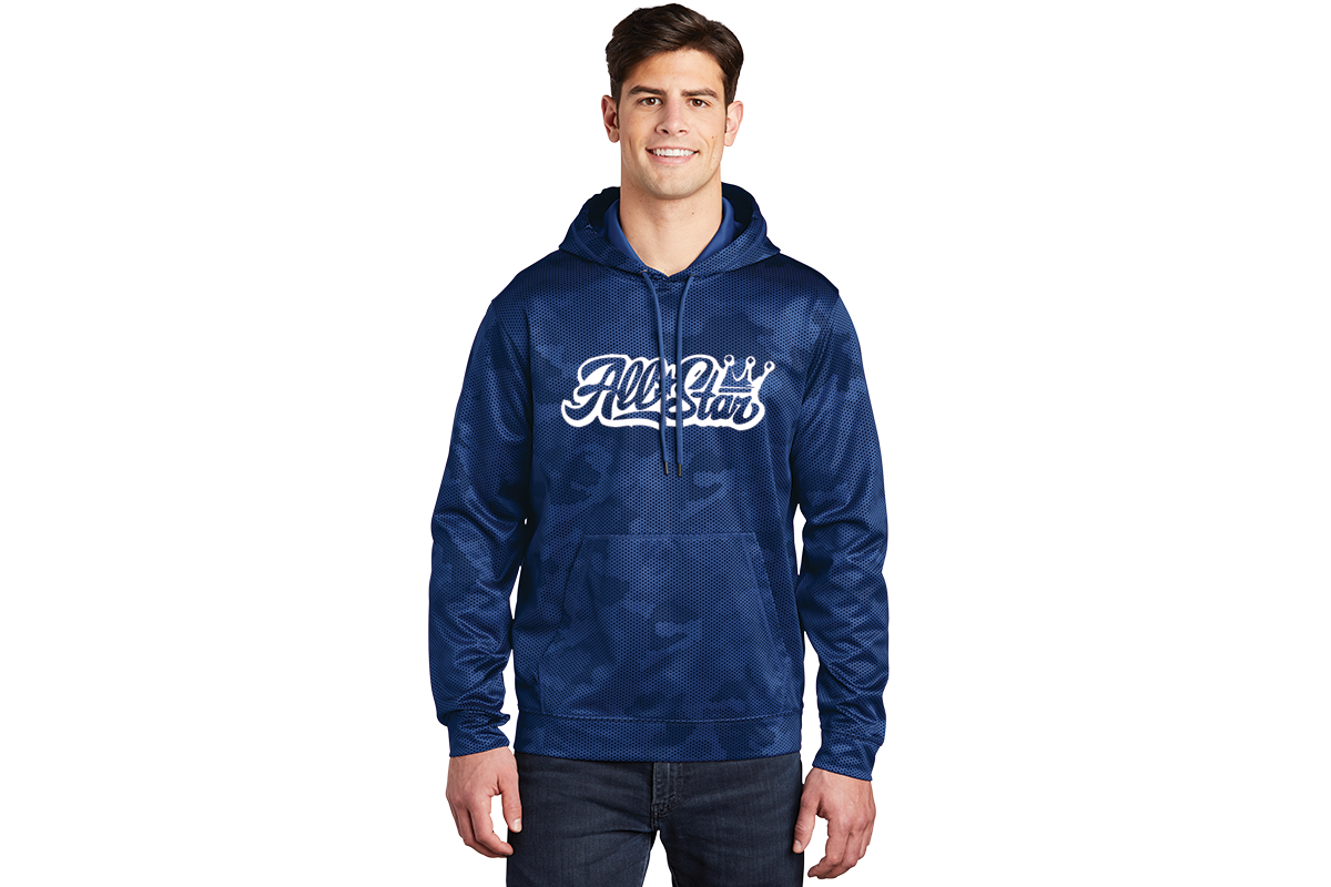 ST240 Sport-Tek® Sport-Wick® CamoHex Fleece Hooded Pullover