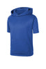 YST251 Sport-Tek ® Youth Sport-Wick ® Fleece Short Sleeve Hooded Pullover