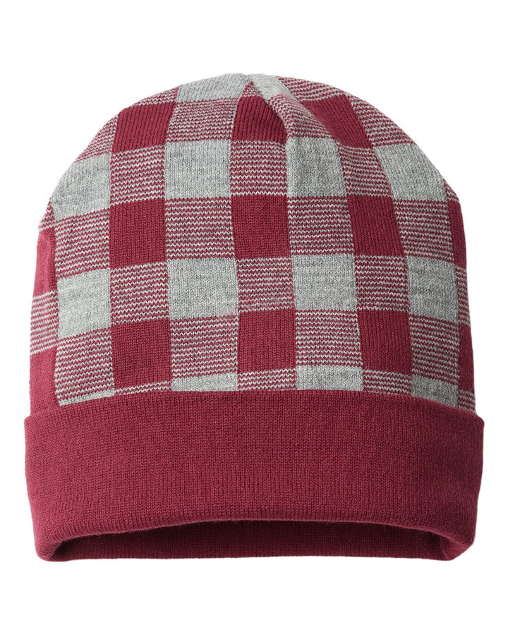 CAP AMERICA - USA-Made Plaid Beanie - RKP12