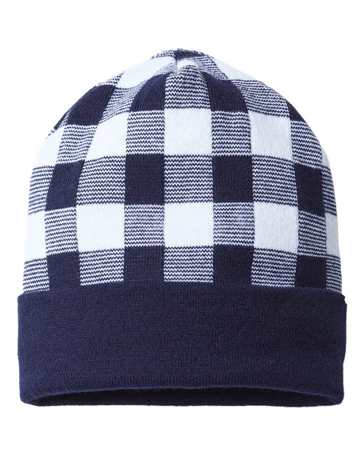 CAP AMERICA - USA-Made Plaid Beanie - RKP12