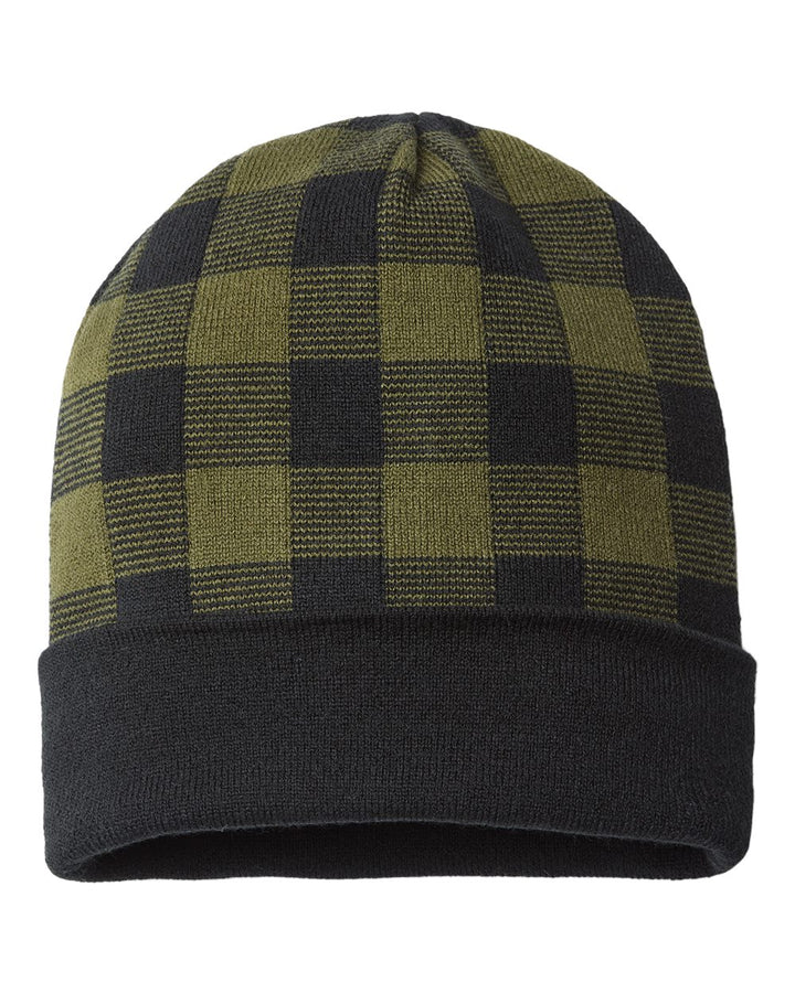 CAP AMERICA - USA-Made Plaid Beanie - RKP12