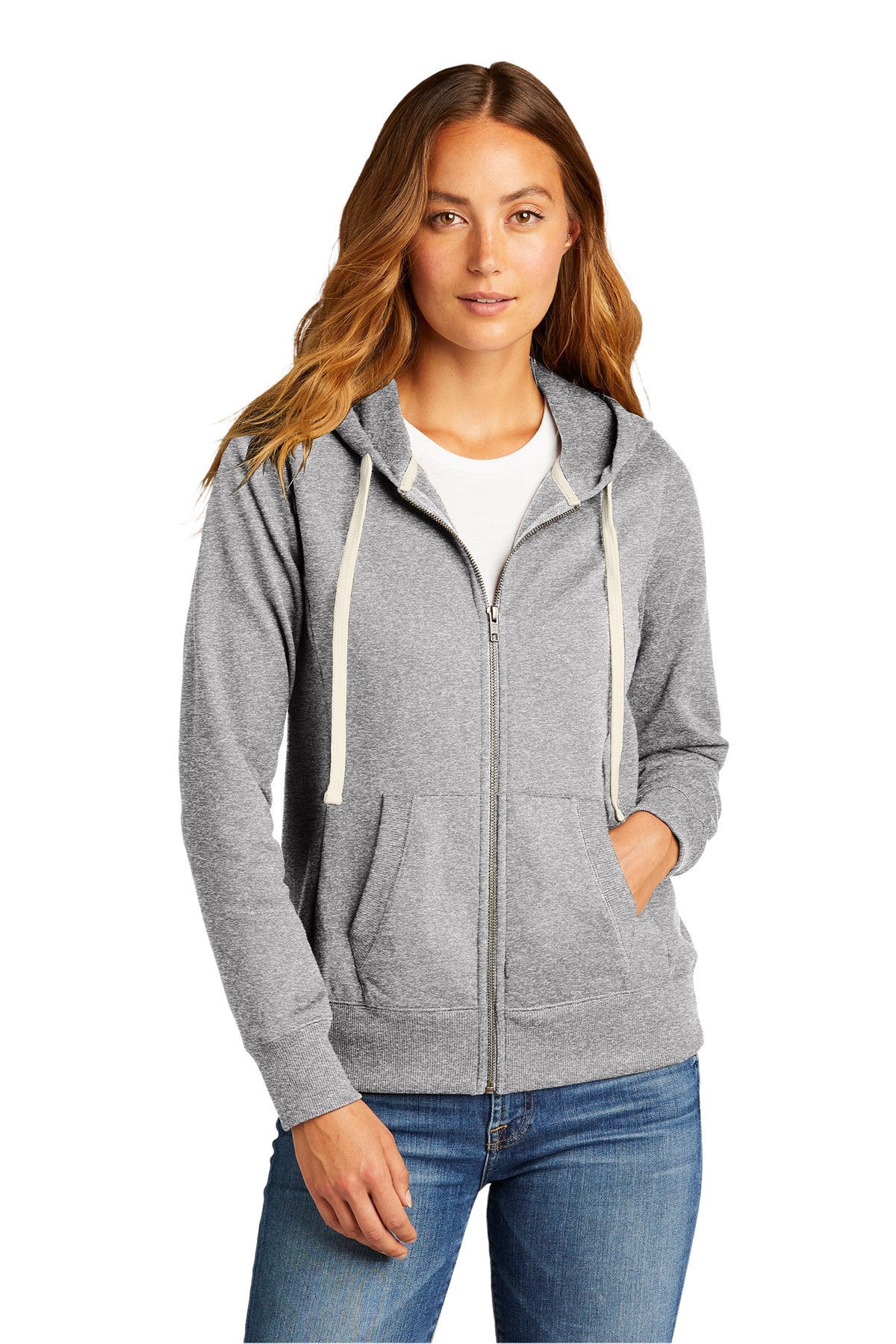 DT8103 District® Women's Re-Fleece™ Full-Zip Hoodie