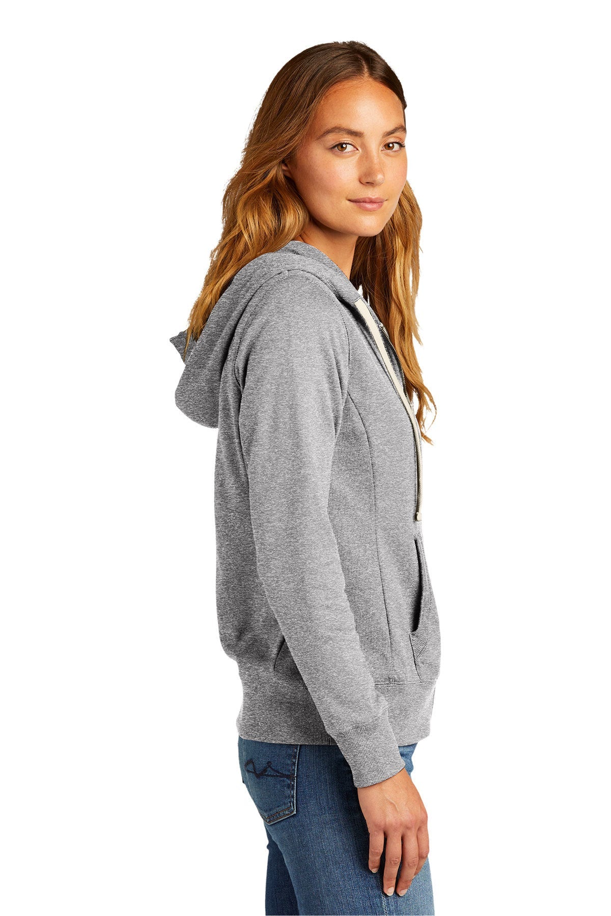 DT8103 District® Women's Re-Fleece™ Full-Zip Hoodie