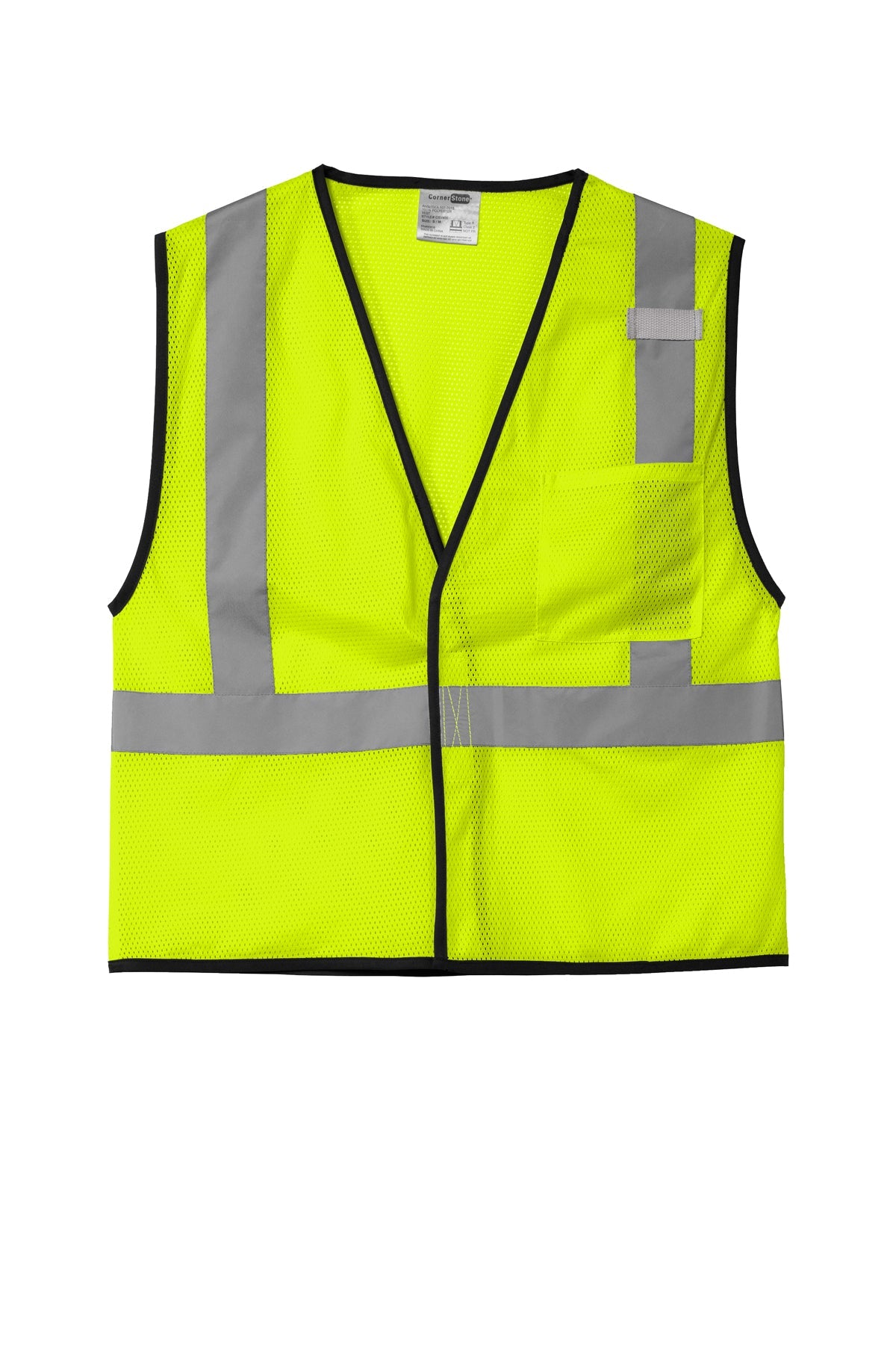 CSV100 CornerStone ® ANSI 107 Class 2 Economy Mesh One-Pocket Vest