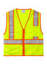 CSV103 CornerStone® ANSI 107 Class 2 Mesh Zippered Two-Tone Vest