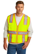 CSV105 CornerStone® ANSI 107 Class 2 Surveyor Zippered Two-Tone Vest
