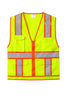 CSV105 CornerStone® ANSI 107 Class 2 Surveyor Zippered Two-Tone Vest