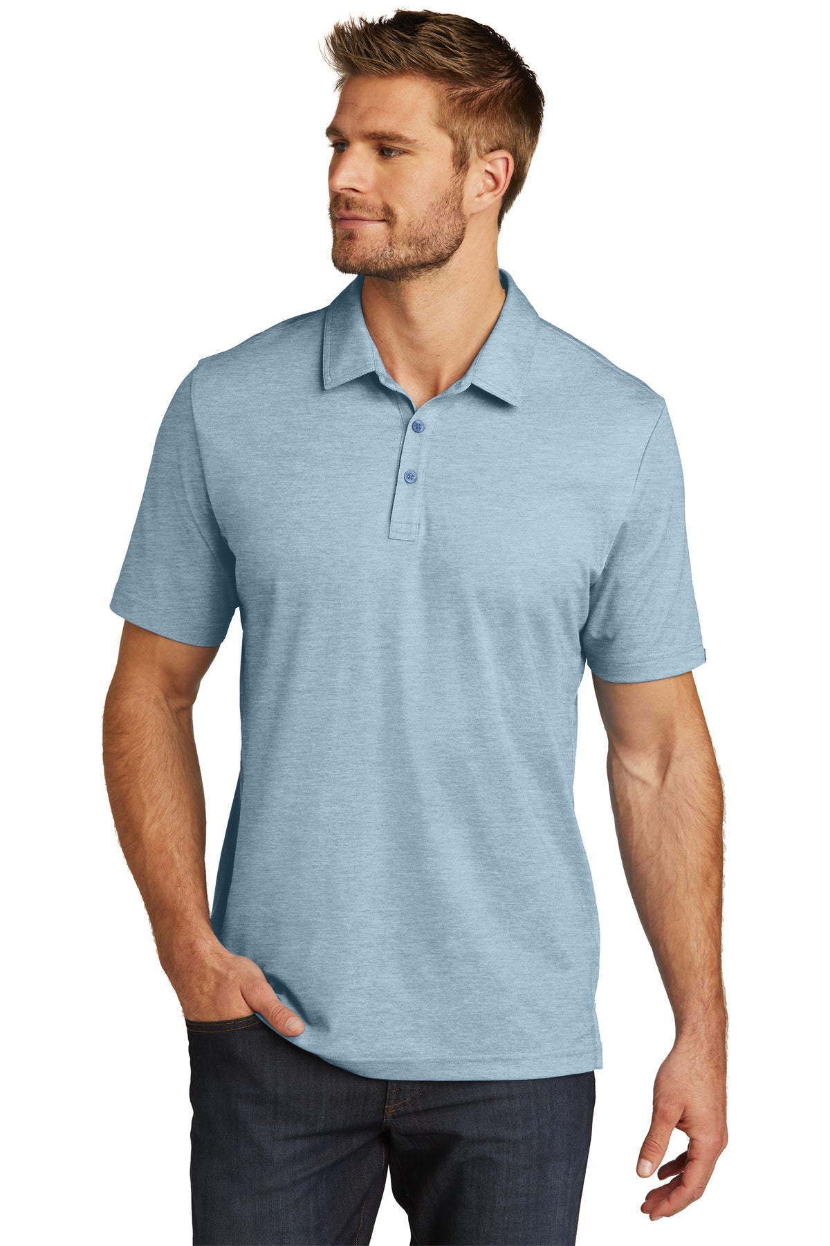 TM1MU412 TravisMathew Oceanside Heather Polo