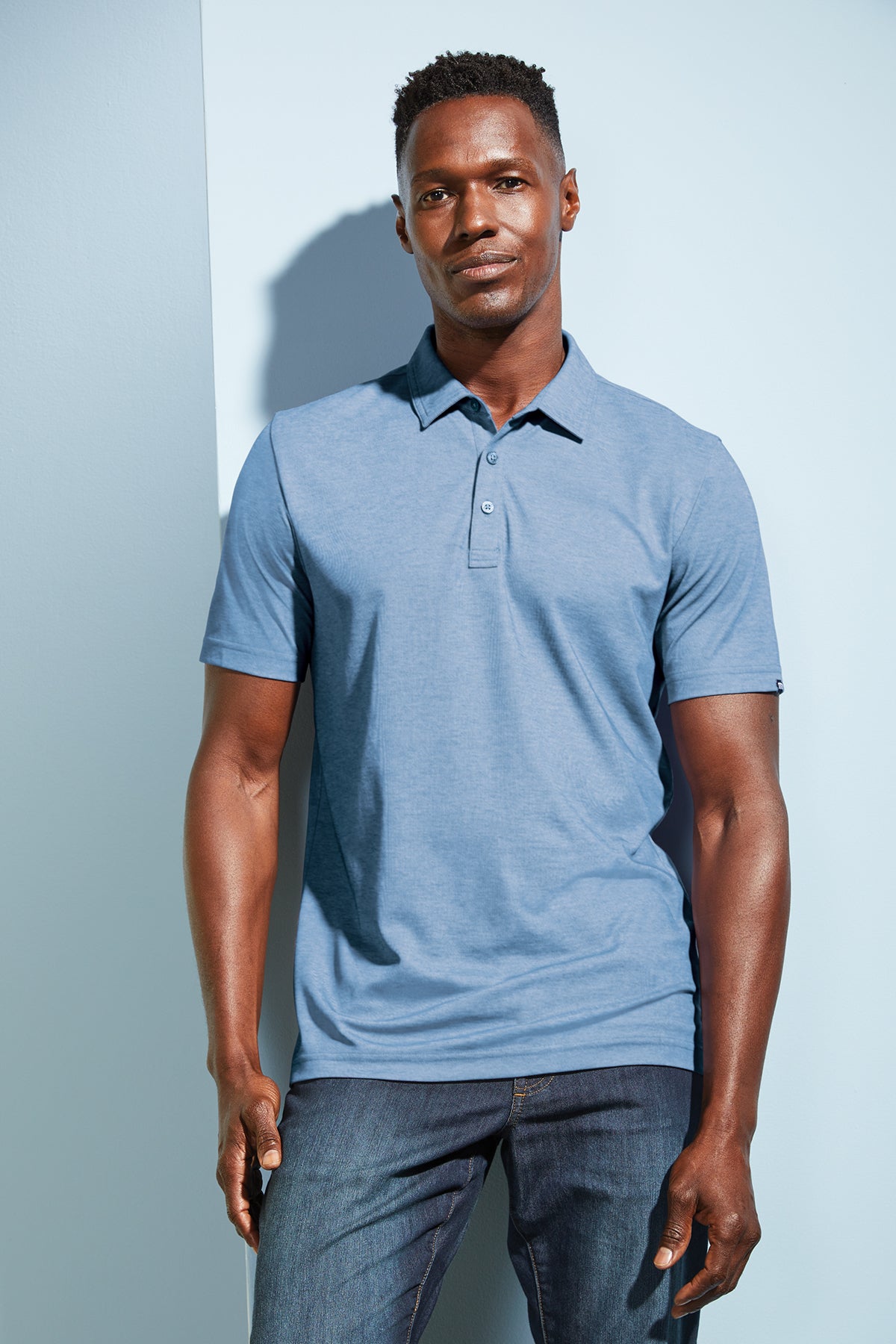 TM1MU412 TravisMathew Oceanside Heather Polo