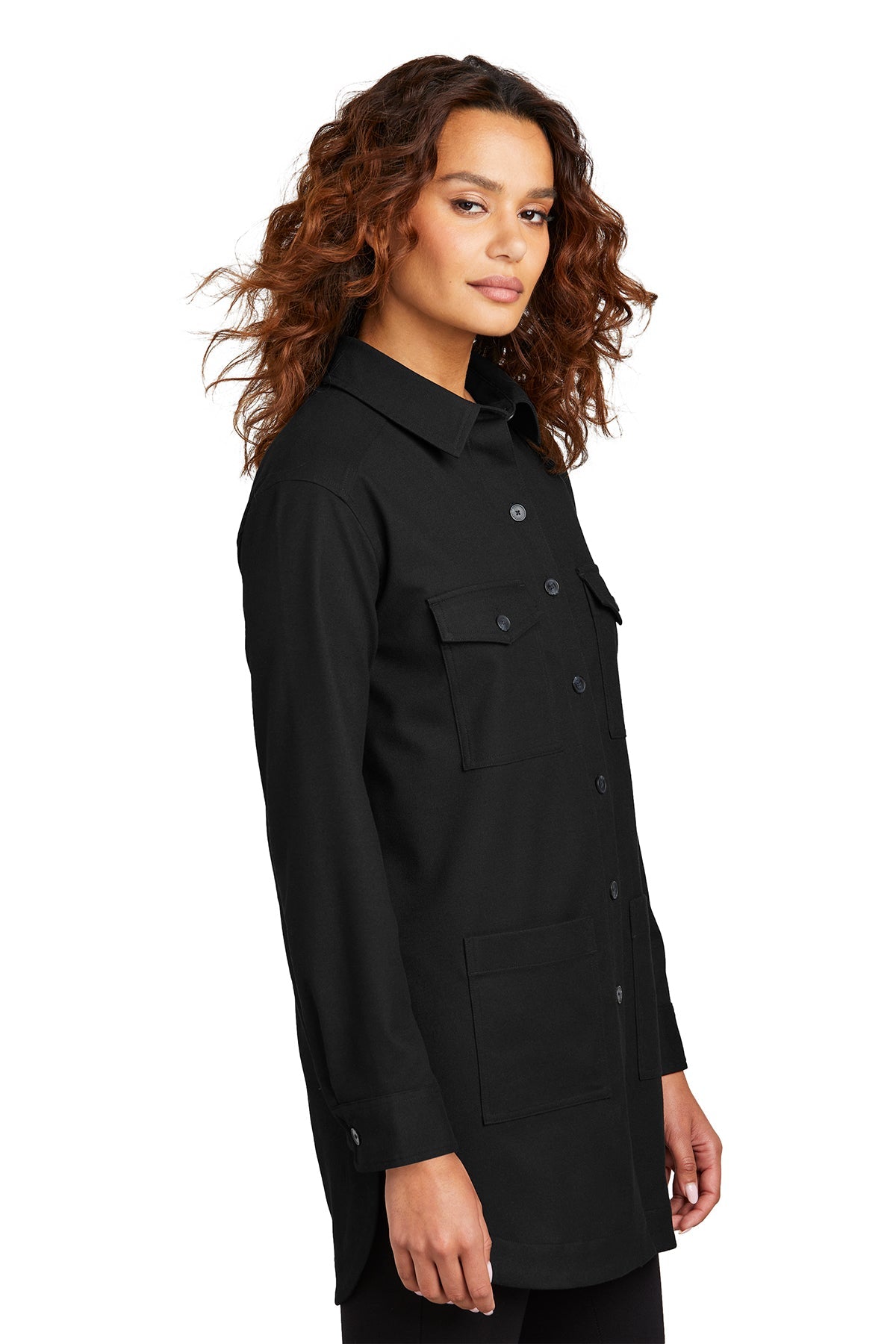 MM2021 Mercer+Mettle™ Women’s Long Sleeve Twill Overshirt