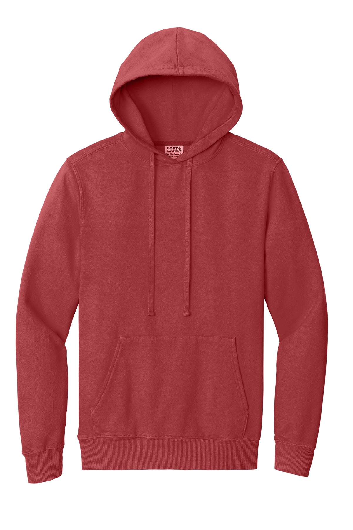 PC098H Port & Company® Beach Wash® Garment-Dyed Pullover Hooded Sweatshirt-S-4XL