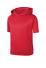 YST251 Sport-Tek ® Youth Sport-Wick ® Fleece Short Sleeve Hooded Pullover