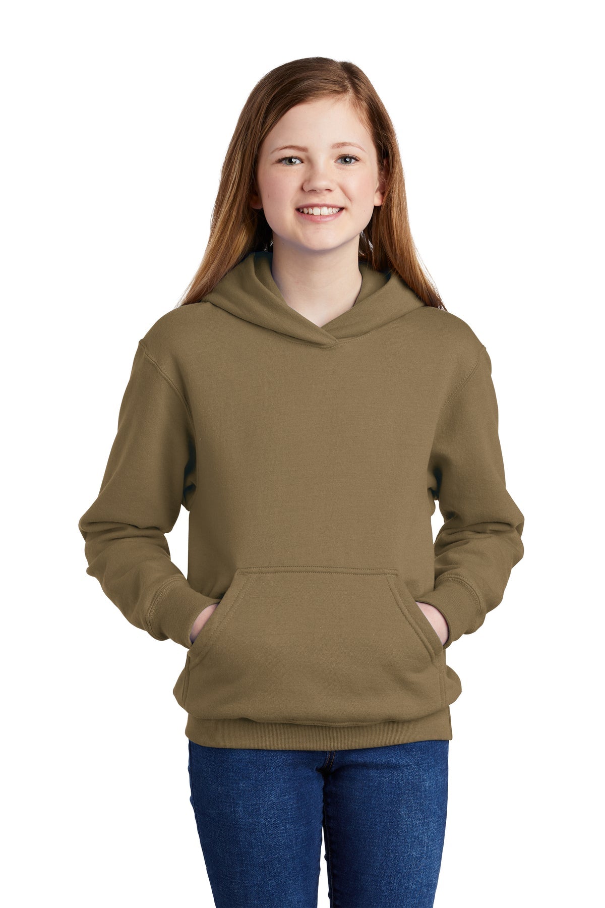 PC90YH Port & Company® Youth Core Fleece Pullover Hooded Sweatshirt. XS-XL