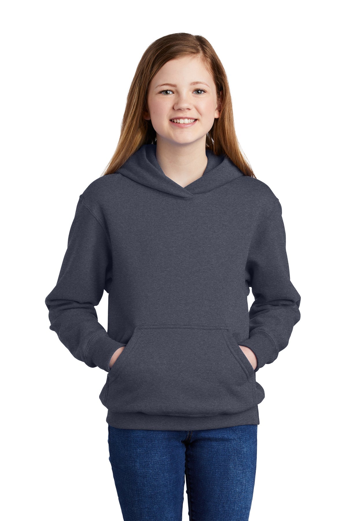 PC90YH Port & Company® Youth Core Fleece Pullover Hooded Sweatshirt. XS-XL